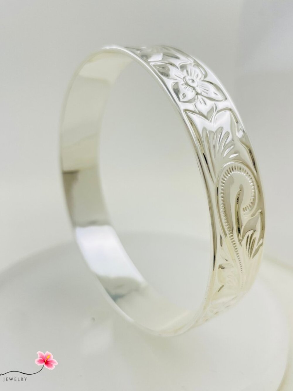 15mm Silver Hawaiian Bangle bracelet